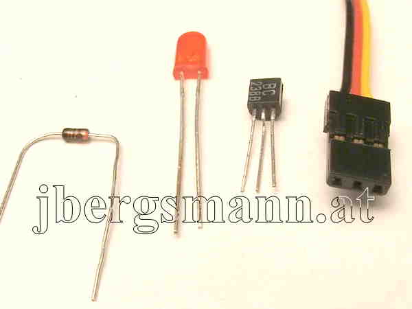 Bild Diode-led-transistor-servostecker-600x450-25-DSCF0145.jpg Servo Ansteuerung über Soundkarte Diode, LED, Transistor, Servostecker